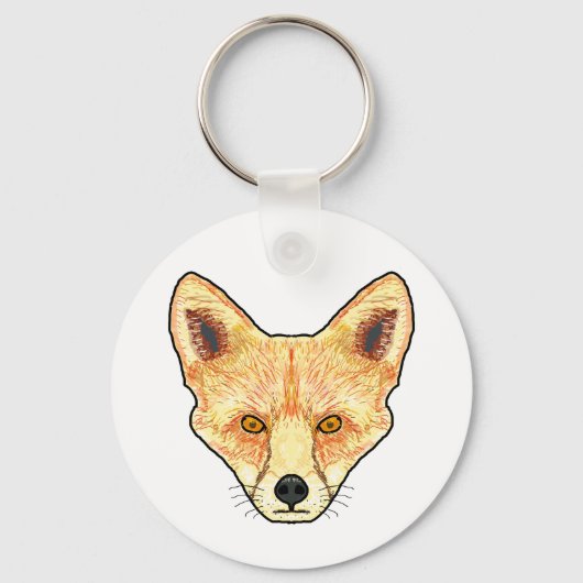 Fox Face Schlüsselanhänger (Vorderseite)