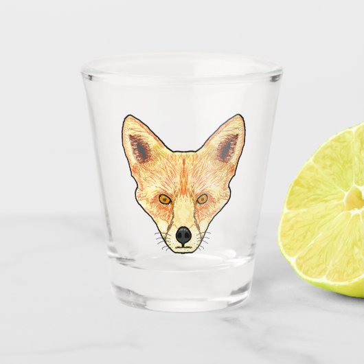 Fox Face Schnapsglas (Vorderseite)