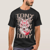 Fox Face - Tony Name T-Shirt (Vorderseite)