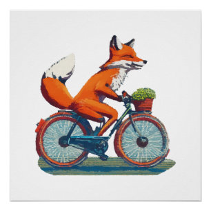 Fox Fahrrad Poster