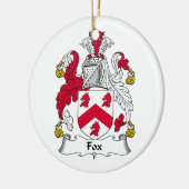 Fox-Familienwappen Keramikornament (Links)
