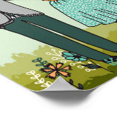 Fox Family Art Print Poster (Ecke)