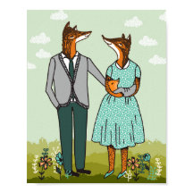 Fox Family Art Print