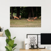 Fox Family Outing Poster (Heimbüro)