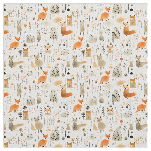 Fox Fantasia: Whimsy Fox Stoff (Muster)