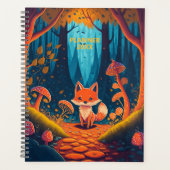 Fox Fantasy Animal Forest Illustration 2026 Yearly Planer (Vorderseite)