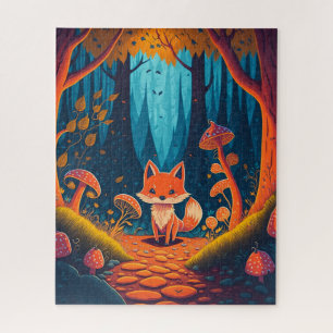 Fox Fantasy Animal Forest Illustration Puzzle
