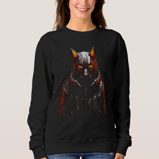 Fox Fantasy  Animal  Robot Fox Sweatshirt (Vorderseite)
