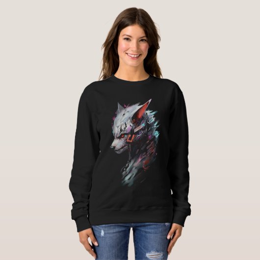 Fox Fantasy Art  Animal Fox Sweatshirt (Vorne ganz)