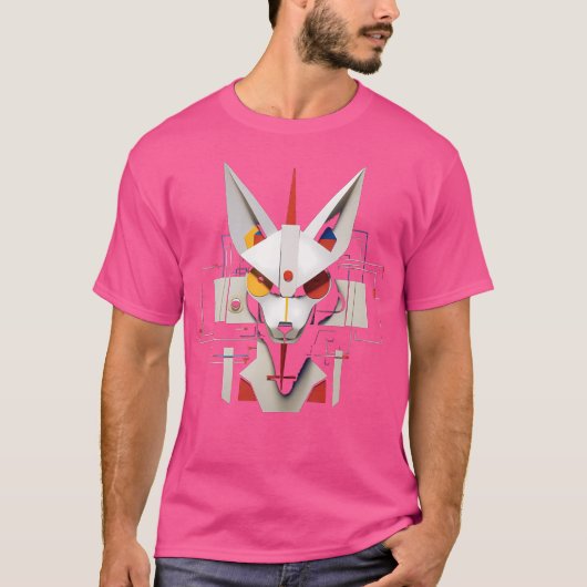 Fox Fantasy Artwork Geometric Animal Art Fox T-Shirt (Vorderseite)