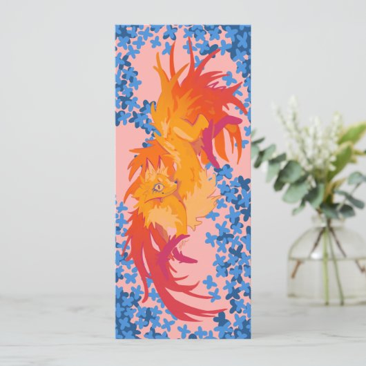 Fox fantasy einladung (Stehend Vorderseite)