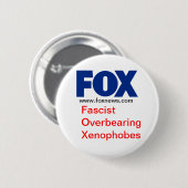FOX (Faschist überlagernde Xenophobes) Button (Vorne & Hinten)