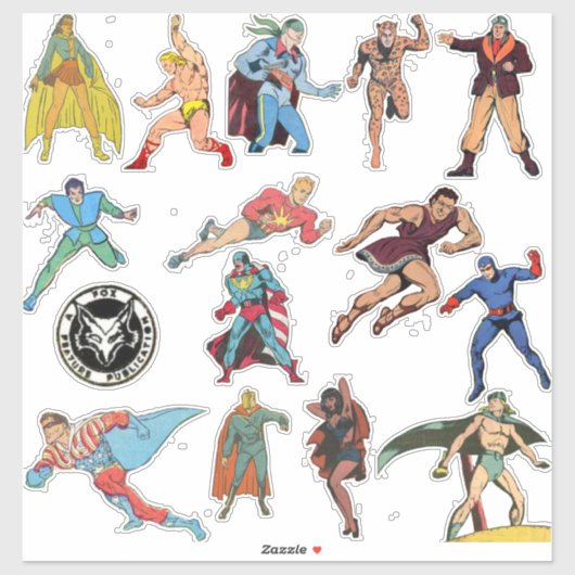 Fox Features Sticker Set #3 (Blatt)