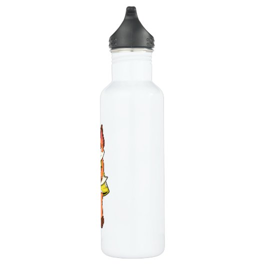 Fox Female mit Rock Edelstahlflasche (Rechts)