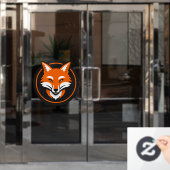 Fox Fensteraufkleber (Büro Tür)