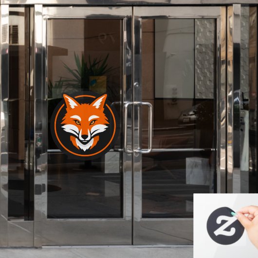 Fox Fensteraufkleber (Büro Tür)