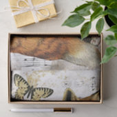 Fox Fern Butterfly Musik Gold Enttäuschung Idee Seidenpapier (Geschenk)