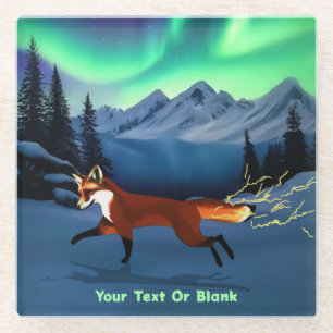 Fox Fire - Northern Lights Glasuntersetzer