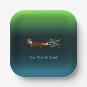 Fox Fire - Northern Lights Pappteller (Vorderseite)