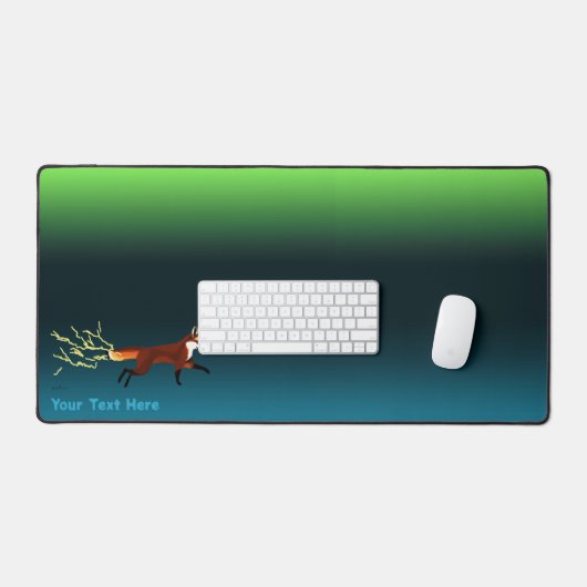 Fox Fire - Northern Lights Schreibtischunterlage (Tastatur & Maus)