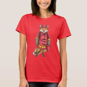 Fox Firefighter Feuerhelm Feuerwehr T-Shirt