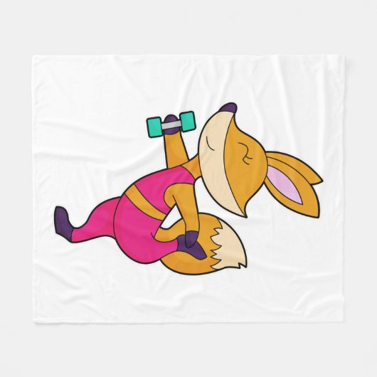 Fox Fitness Dumbbell Fleecedecke (Vorderseite (Horizontal))