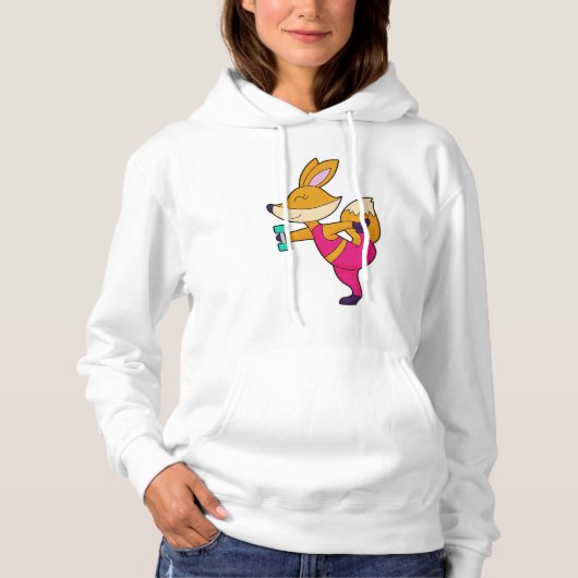 Fox Fitness Dumbbell Hoodie (Vorderseite)