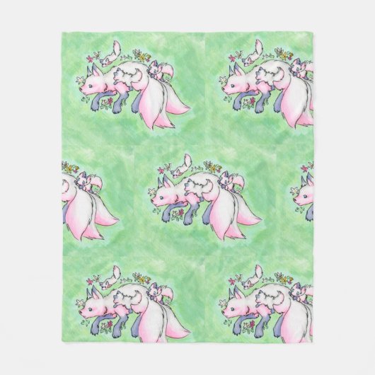 Fox Fleecedecke (Vorderseite)