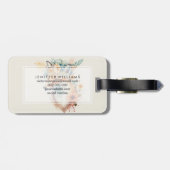 Fox Flower Crown Watercolor                        Gepäckanhänger (Rückseite horizontal)