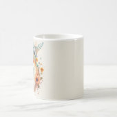 Fox Flower Crown Watercolor                        Verwandlungstasse (Mittel)