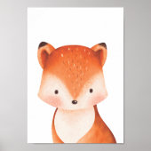 Fox Forest Animal Kinderzimmer Poster Kids Room De (Vorne)
