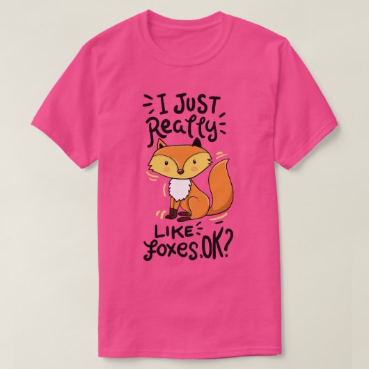Fox Forest Animal Spaß T-Shirt (Design vorne)