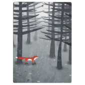 Fox Forest Art Klemmbrett (Rückseite)