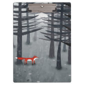 Fox Forest Art Klemmbrett (Vorderseite)
