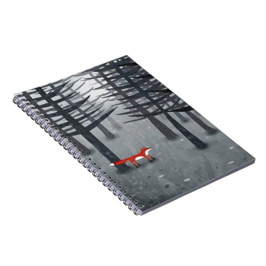 Fox Forest Art Notizblock (Rechte Seite)