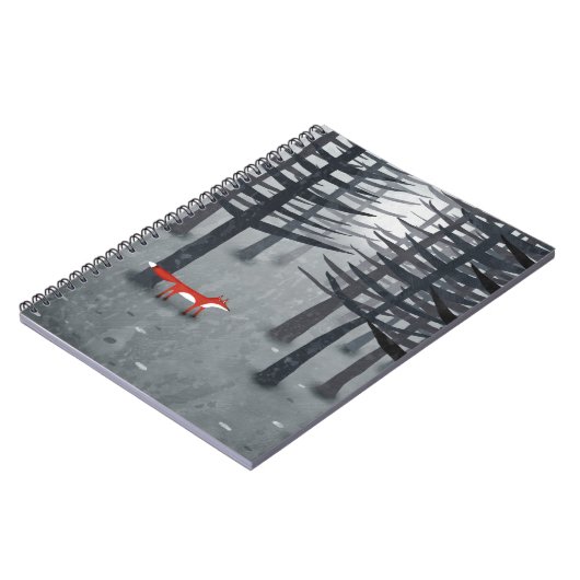 Fox Forest Art Notizblock (Linke Seite)