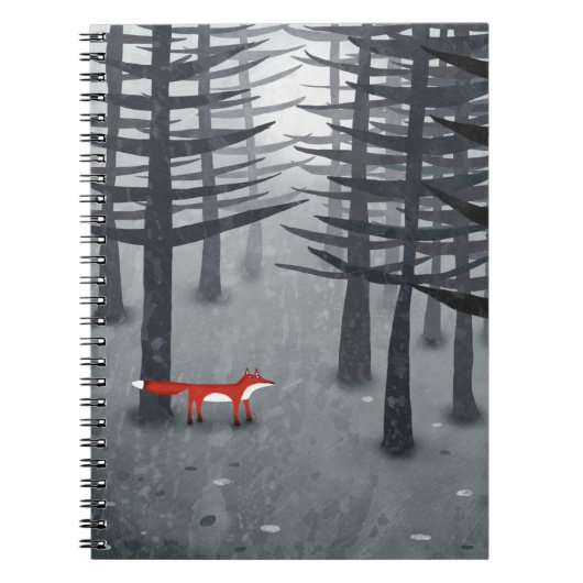 Fox Forest Art Notizblock (Vorderseite)