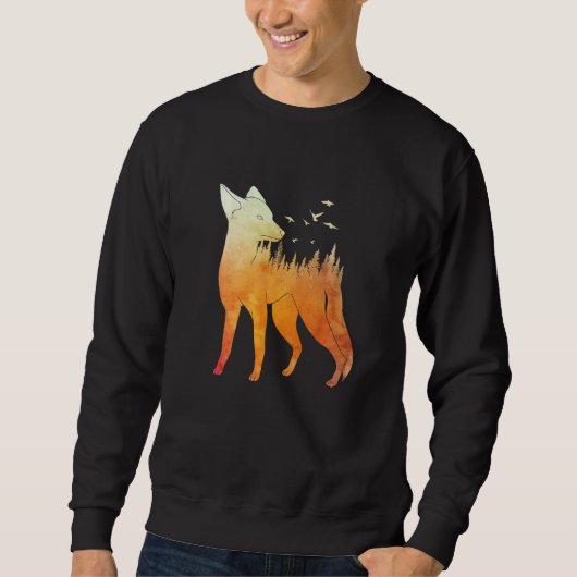 Fox forest fox hunter hunting Fox  2 Sweatshirt (Vorderseite)