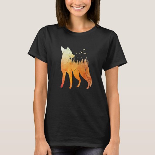 Fox forest fox hunter hunting Fox 2 T-Shirt (Vorderseite)