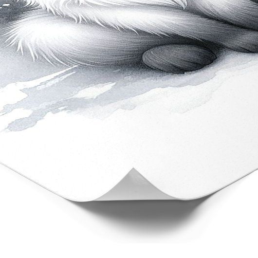 Fox Forest Kinderzimmer Wall Art Poster (Ecke)