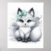 Fox Forest Kinderzimmer Wall Art Poster (Vorne)