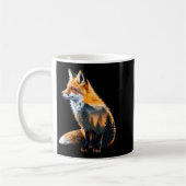 Fox Forest Nature Lover Mountains Hiking Camng Bus Kaffeetasse (Links)