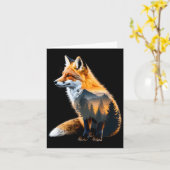 Fox Forest Nature Lover Mountains Hiking Camng Bus Karte (Gelbe Blume)