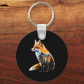 Fox Forest Nature Lover Mountains Hiking Camng Bus Schlüsselanhänger (Vorderseite)