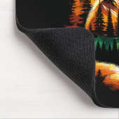 Fox Forest Nature Lover Mountains Hiking Camping  Mousepad (Ecke)