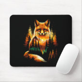 Fox Forest Nature Lover Mountains Hiking Camping  Mousepad (Mit Mouse)