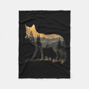 Fox Forest Nature Lover Mountains Wandern Camping  Fleecedecke