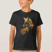Fox Forest Nature Lover Mountains Wandern Camping T-Shirt (Vorderseite)