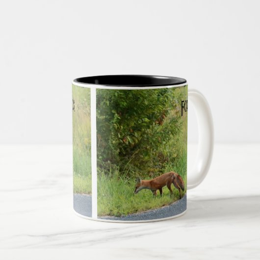 Fox-Foto-Tasse Zweifarbige Tasse (VorderseiteRechts)