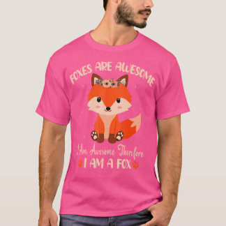Fox Foxes Are Awesome Cute Fox Girls Boys T-Shirt